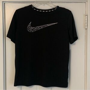Nike Dri-Fit Black Short Sleeve Top Boys Youth Sz XL
